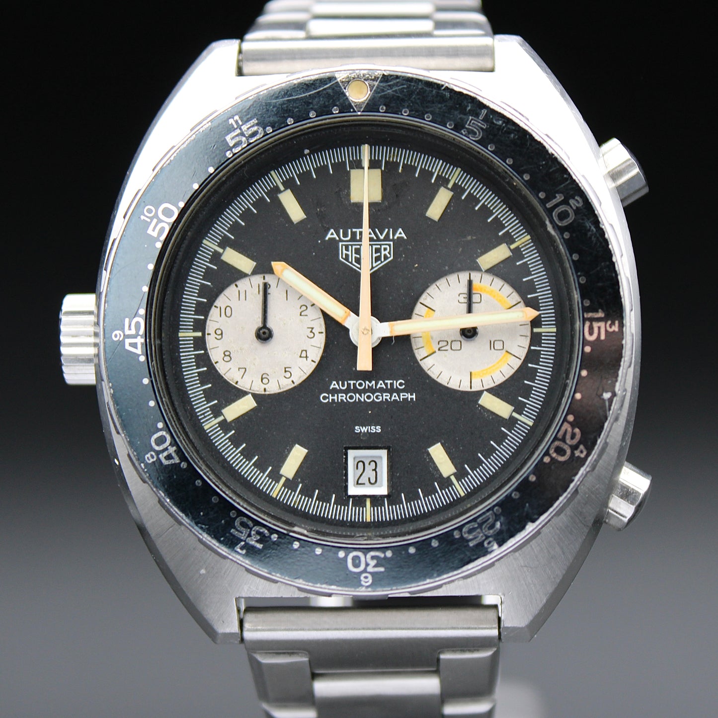 Heuer Autavia Orange Boy “KAF” Kenian Air Force